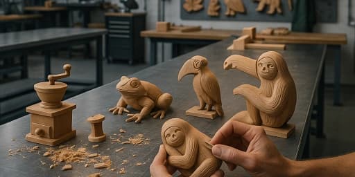 Taller of wood carving